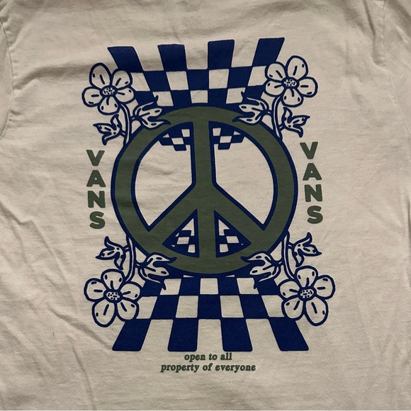 Vans, small white long-sleeve shirt - Picture 2 of 3